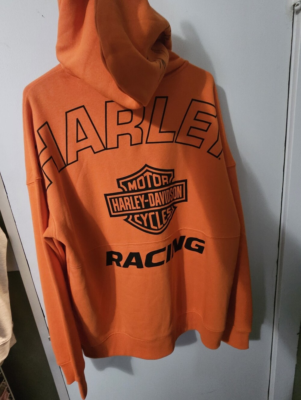 Harley-Davidson Orange Crewneck Racing Zip Up